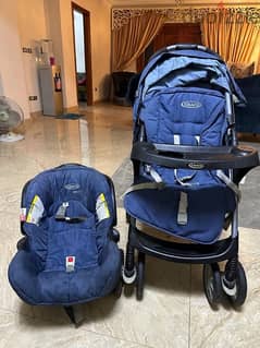 stroller and car seat