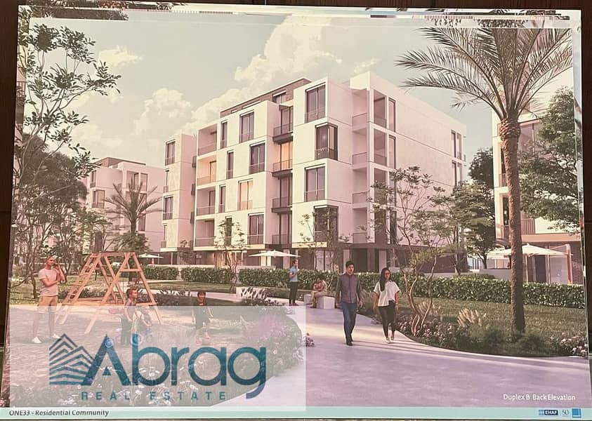 For sale, an apartment in Rivers Compound in New Sheikh Zayed, in installments 4