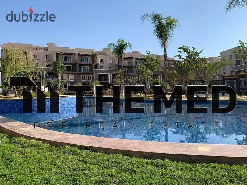 Apartment 224m ready to move for sale in October Plaza Compound, SODIC, semi-finished. For sale apartment in October, northern expansions, 3bed master 7