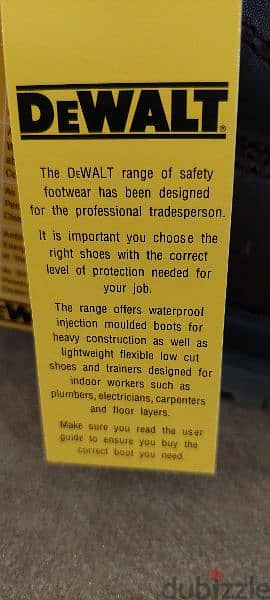 DEWALT SHOSE SIZE 41 NEW safety 9