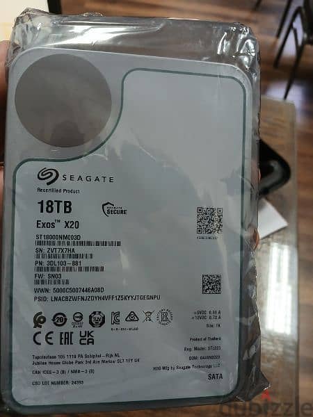 HDD 18T Seagate EXOS X20 1