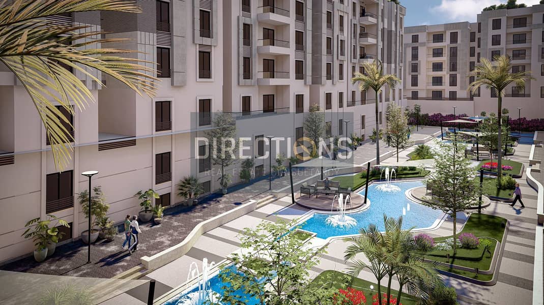 Unmissable price, fully finished apartment with air conditioners for sale in | VALORE SHERATON | Next to City Center Almaza 9