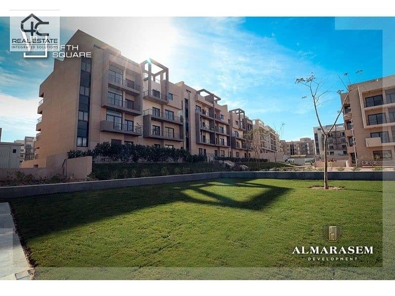 With the lowest down payment and total,  own a fully finished apartment with AC in a prime location in the heart of New Cairo 10