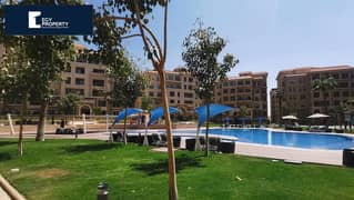 Apartment Direct To Swimming pool Move Now !! For Sale in 90 Avenue New Cairo With Private Garden Fully Finished