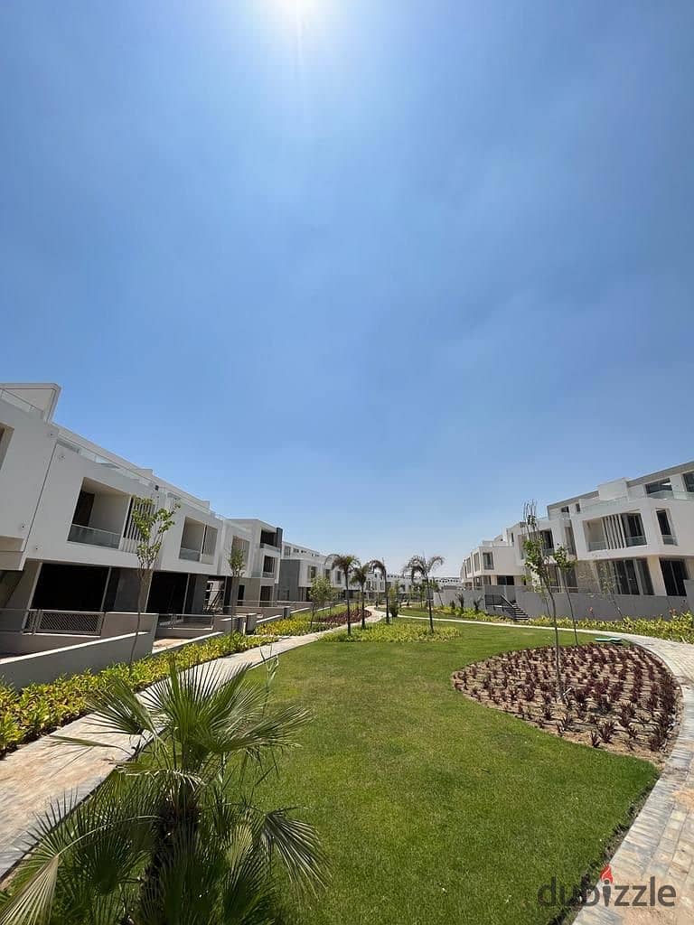 A standalone villa with a massive area featuring 6 master bedrooms, located in front of ESLSCA University and New Giza. 7