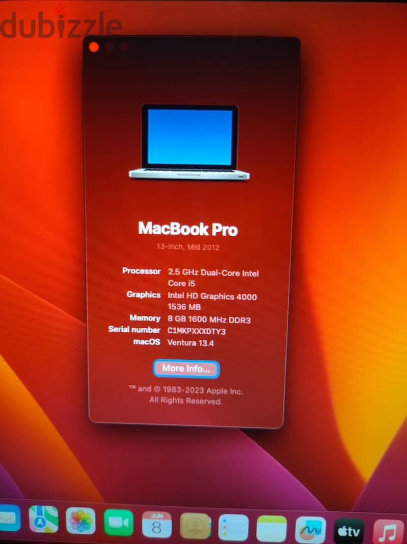 MacBook Pro 2012 ( 13-inch) 1