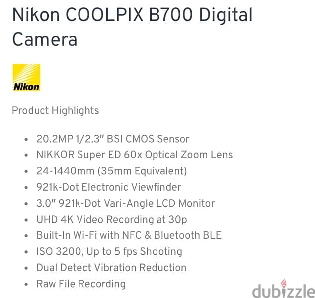 Nikon coolpix B700 كسر زيرو 5