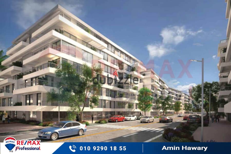 Receive your apartment within a year with an open view of Green Spine in the heart of Palm Hills Alexandria 4