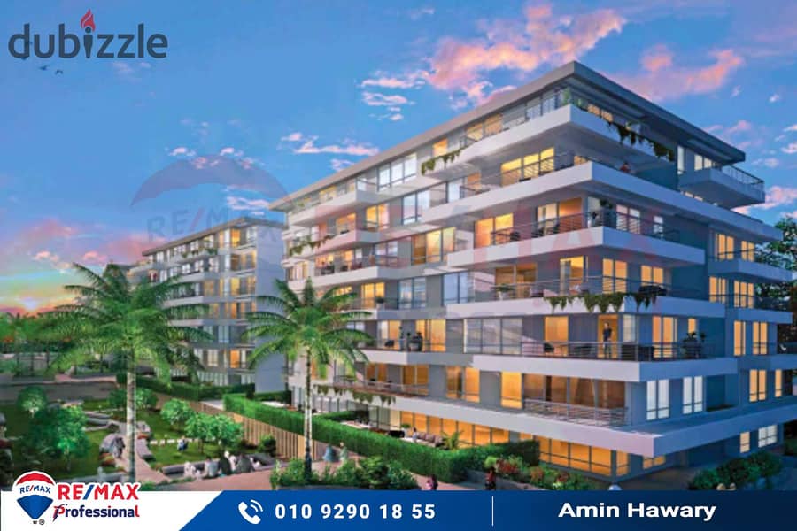 Receive your apartment within a year with an open view of Green Spine in the heart of Palm Hills Alexandria 5