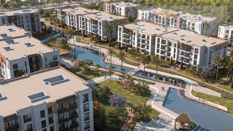 Apartments For Sale at Park Central in Mostakbal City Fully Finished with terrace overlooking landscapes & water features Up to 10 years payment plan 1