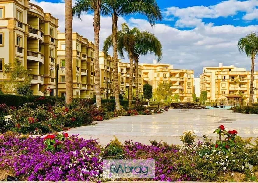 Apartment for sale in Golf Residence Compound, 160 meters, ground floor with garden, semi-finished 3