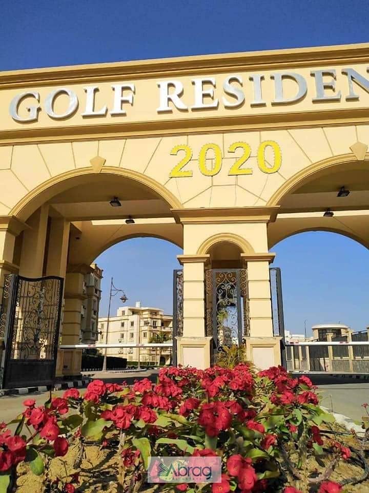 Apartment for sale in Golf Residence Compound, 160 meters, ground floor with garden, semi-finished 8