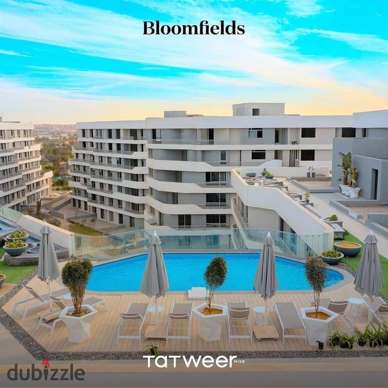 شقه تشطيب كامل للبيع في bloomfields استلام فورى بالتقسيط علي 10 سنوات 6