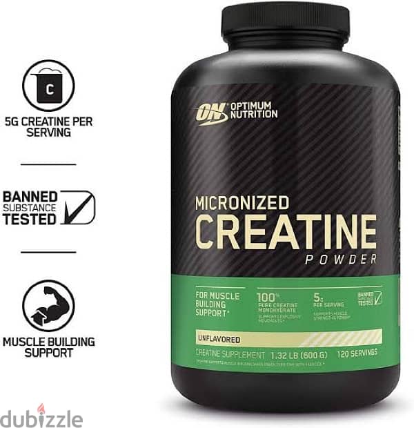 Optimum Nutrition Creatine Monohydrate Powder, 120 Serving 0