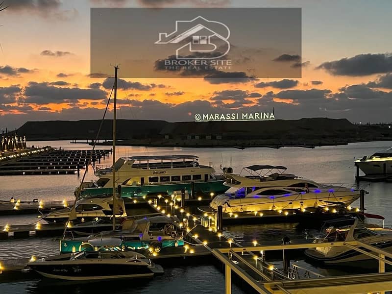 Chalet 2 bedrooms facing pure north steps to Safi beach and marina yacht club Marassi 7