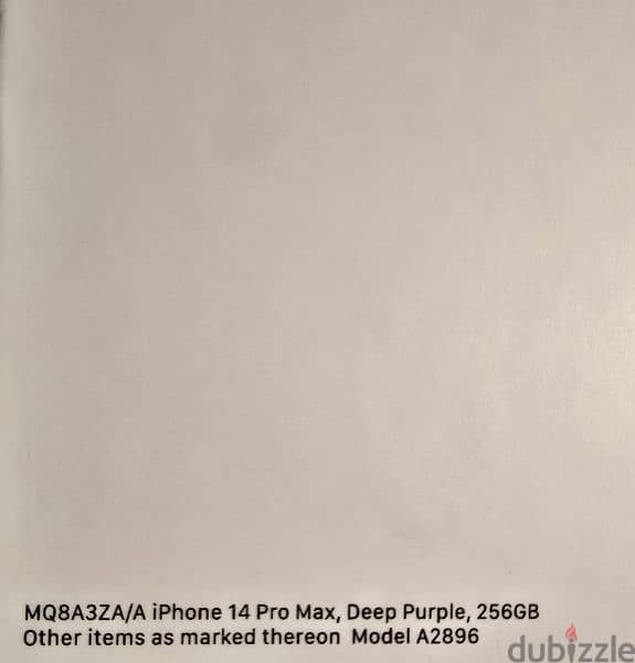 Iphone 14 pro max 2 physical sims (ZA Model) 3