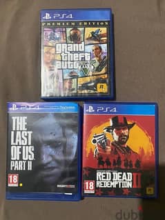 ألعاب gt 5 ,red dead ,the last of us 2