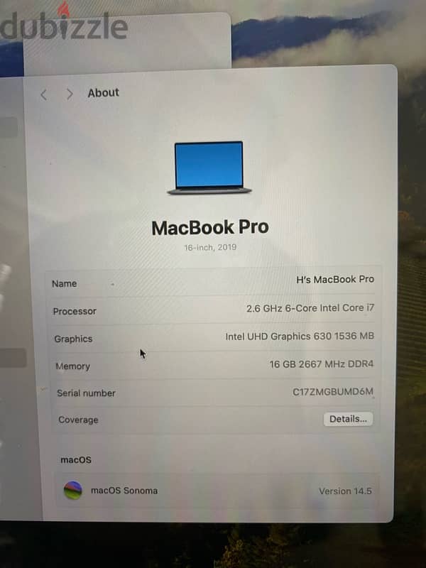 MacBook Pro 2019 9