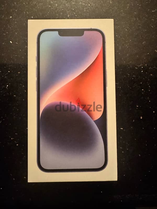 I phone 14 new sealed- بالضمان المحلي من تريد لاين 1