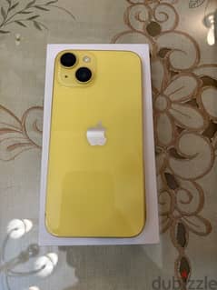 iPhone 14 yellow 128GB battery 88% no scratches