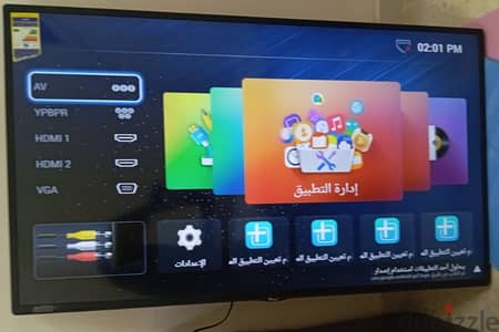 يونيون اير 55 بوصه سمارت4k بحاله ممتازه