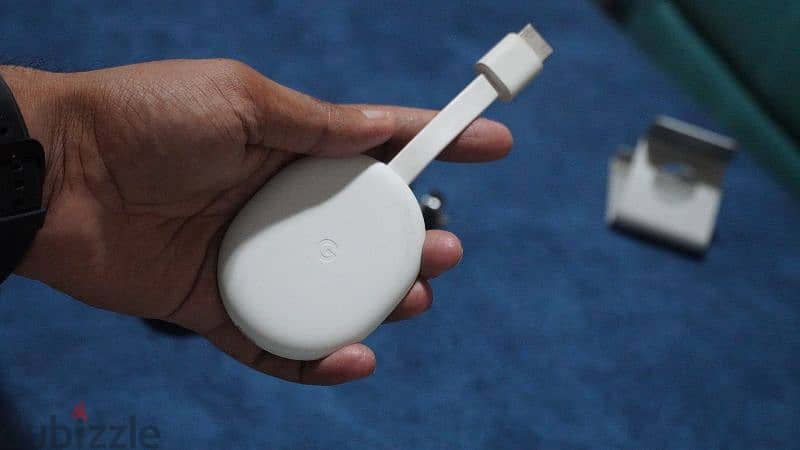 Chromecast HD جهاز بث كروم كاست للتلفزيون بدقة عالية الوضوح لون أبيض 2