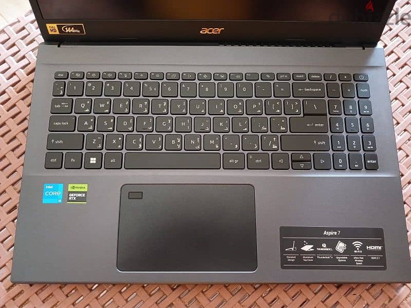 لاب توب زيرو بالضمان بدون خدش i5 12450h |RTX 3050 4GB|m. 2 512GB|16ram 2