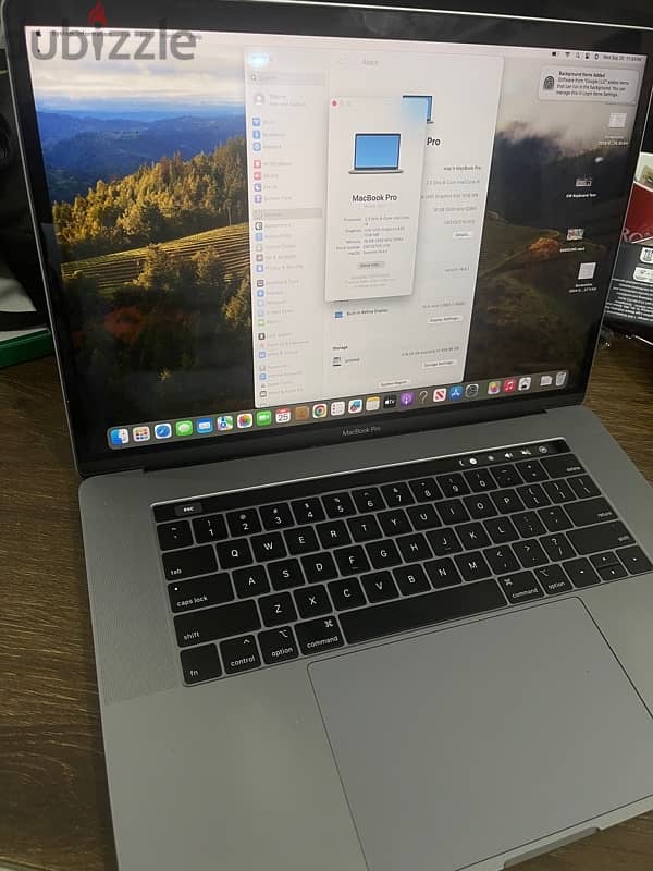 Macbook pro i9  2019  Touch Bar 3