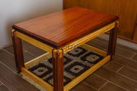 mahogany coffee table - تربيزة قهوة من خشب الماهوجني و العزيزي