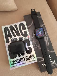 Cardoo buds and cardoo smart watch