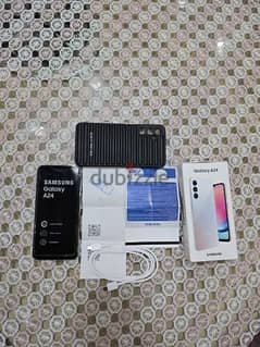 SAMSUNG A24 AS NEW 128-8 SILVER