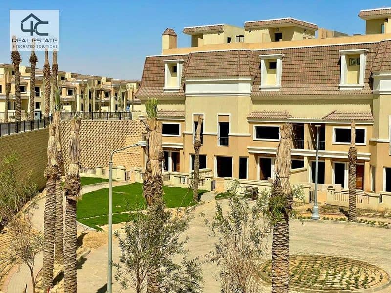 S Villa Middle 212m bahry prime location  with the lowest down payment in Sarai Compound 2