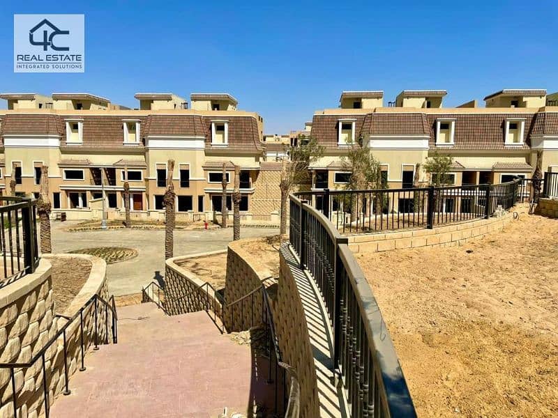 S Villa Middle 212m bahry prime location  with the lowest down payment in Sarai Compound 6