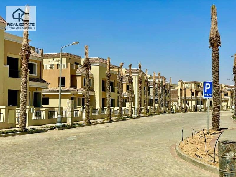 S Villa Middle 212m bahry prime location  with the lowest down payment in Sarai Compound 7