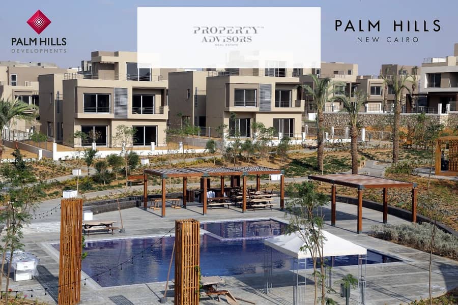 Apartment For Sale in Palm Hills New Cairo Fully Finished Very Prime Location View Landscape 4