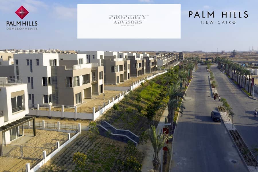 Apartment For Sale in Palm Hills New Cairo Fully Finished Very Prime Location View Landscape 6