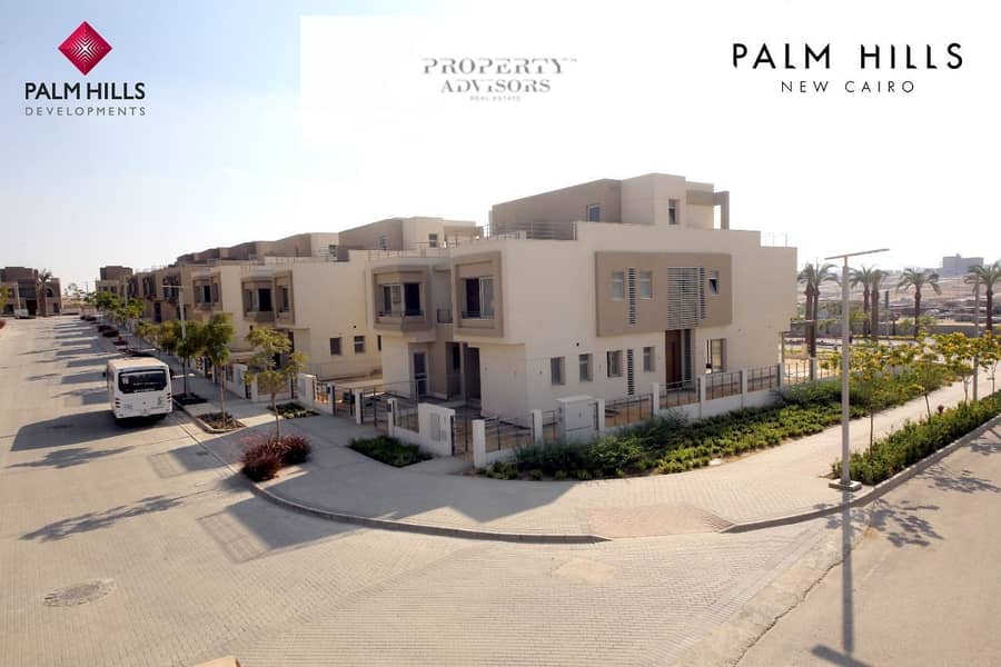 Apartment For Sale in Palm Hills New Cairo Fully Finished Very Prime Location View Landscape 9