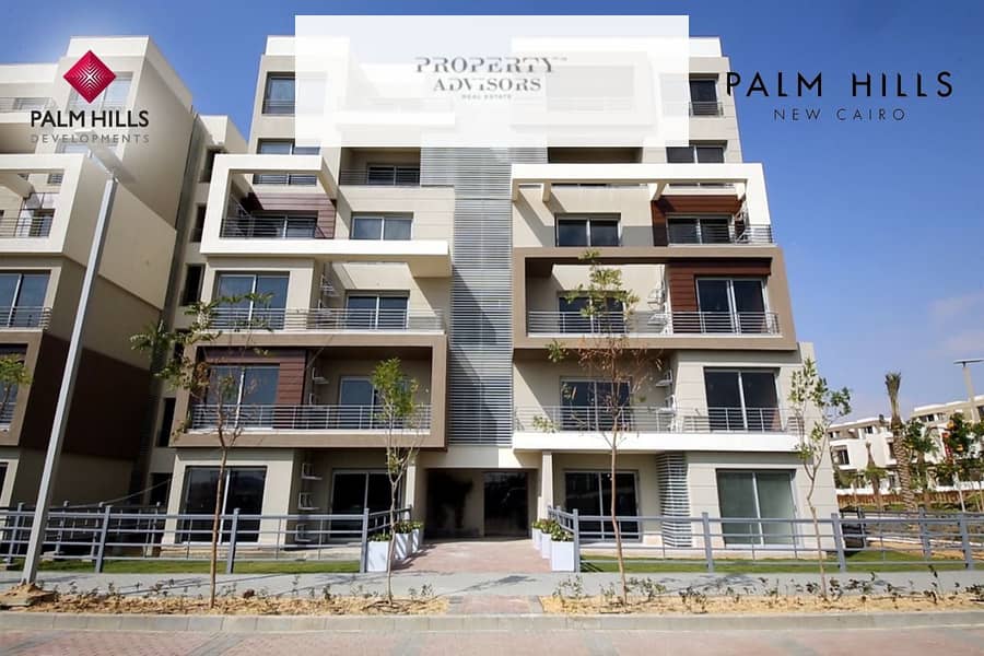 Apartment For Sale in Palm Hills New Cairo Fully Finished Very Prime Location View Landscape 10