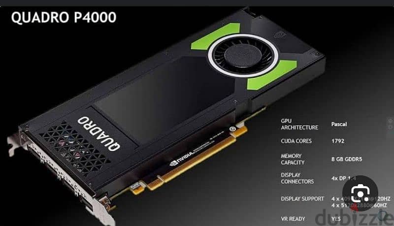 quadro p4000 8 GB 1