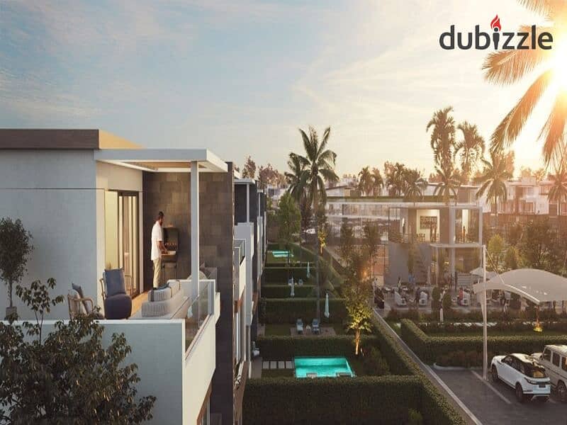 Twin house 496 sqm in Dunes, Sheikh Zayed, in installments, Dunes 10