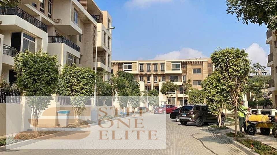 For sale, 3-room apartment, 133 square meters, open view and landscape, in Taj City Compound 6