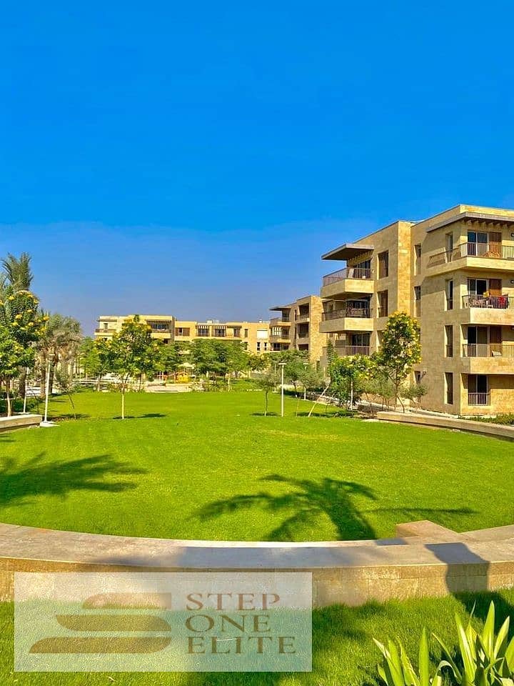 For sale, 3-room apartment, 133 square meters, open view and landscape, in Taj City Compound 7