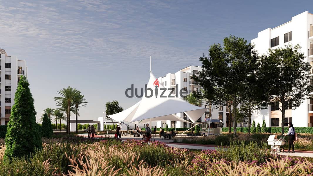 Apartment 80 Sqm + 70 Sqm Roof For Sale In Bliss Gate El Sheikh Zayed View landscape with Installment Till 7 Years 1