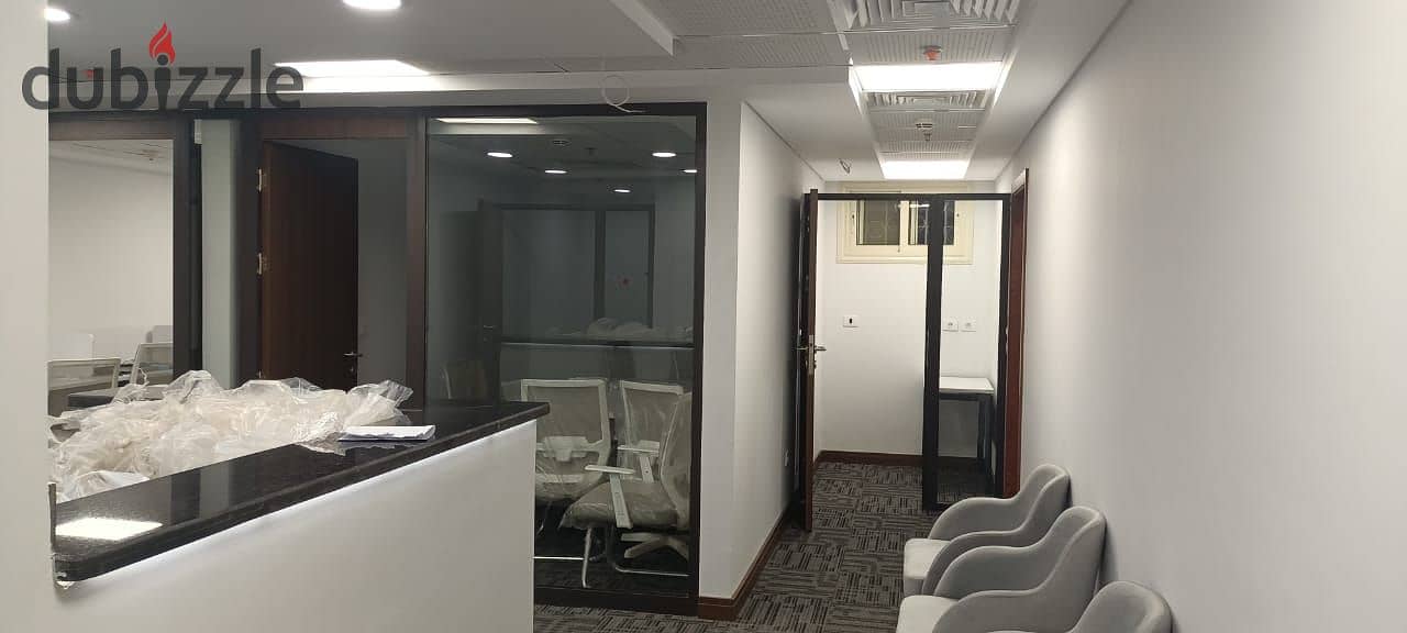 Office For Rent 230 Sqm Fully Finished With ACs City Mark El sheikh Zayed Beside Saudi Market 1