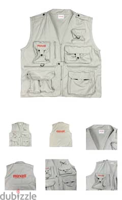 Maxell vintage cargo vest