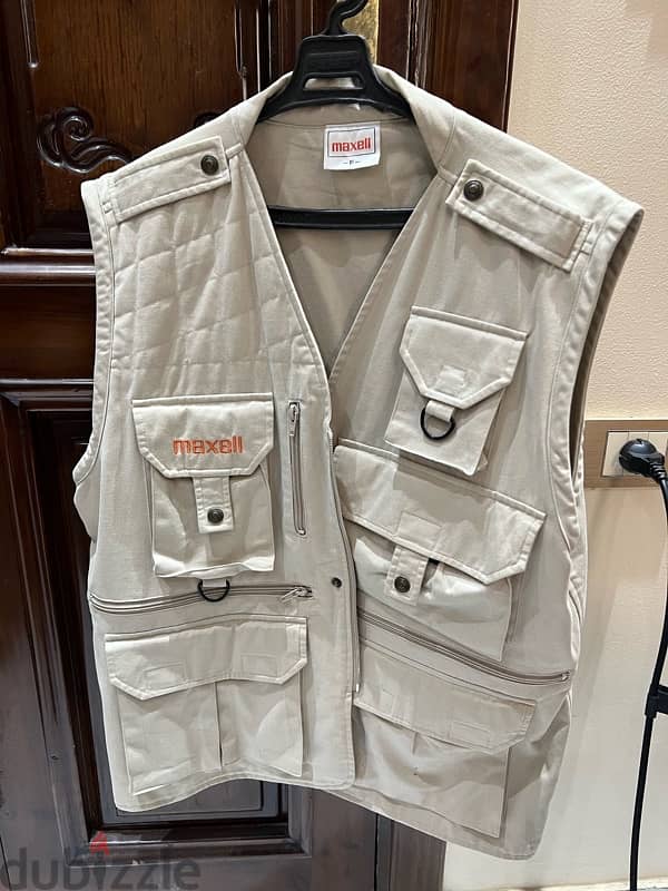 Maxell vintage cargo vest 1