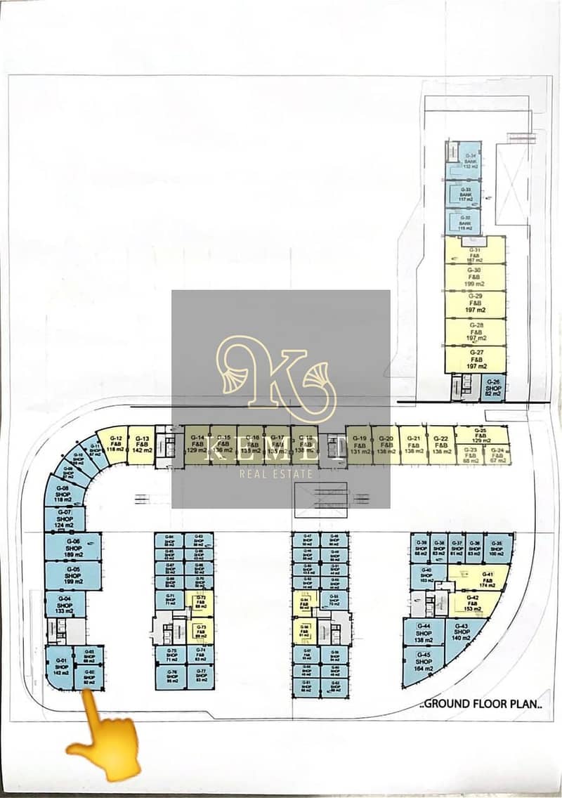 COMMERCIAL GROUND SHOP FOR SALE 92 SQ M BESIDE GARDEN 8 , WATERWAY ,ALGAZI MARRIOT NORTH 90 DIRICT  NEW CAIRO 1