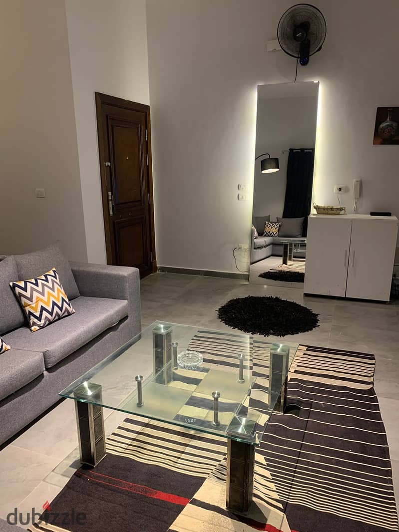 Furnished apartment for rent, Sheikh Zayed, 9th district, behind the walkway, Dahshur link, first inhabitant, 220 m 8