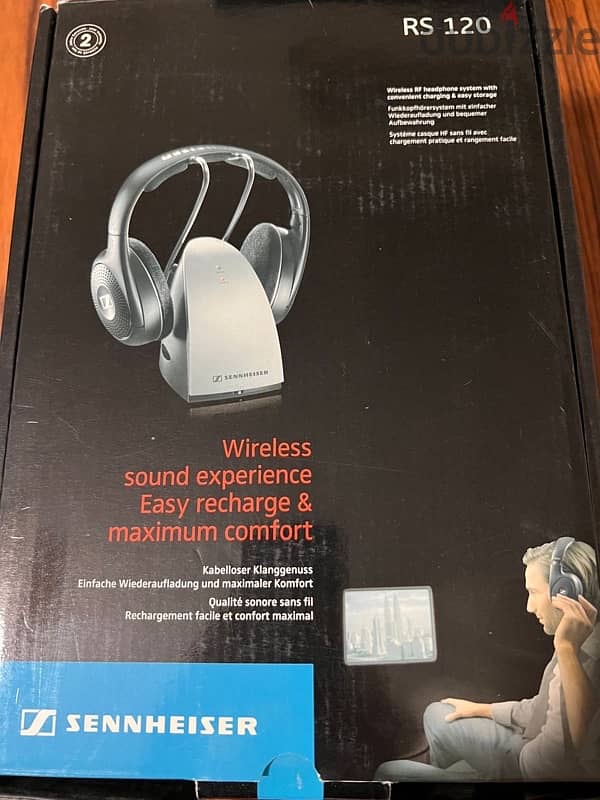 Sennheiser RS 120 On-Ear Wireless Stereo Headphone 0