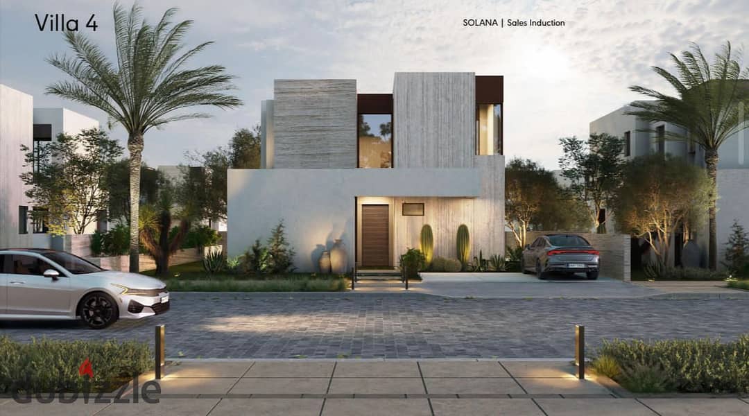 Standalone  villa for sale inside Solana Compound in Sheikh Zayed Building area: 240 m & Land area: 412 m   Ultra super luxury ent 7